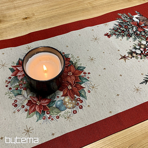 Gobelínový obrus a šál VIANOČNÉ STROMY