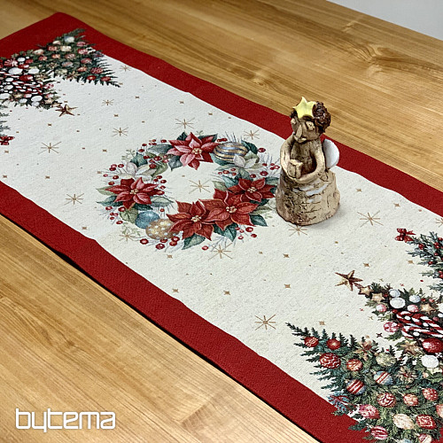 Gobelínový obrus a šál VIANOČNÉ STROMY