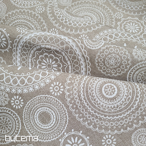 Dekoračná látka MANDALA béžová