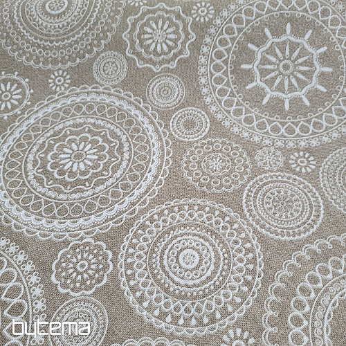 Dekoračná látka MANDALA béžová
