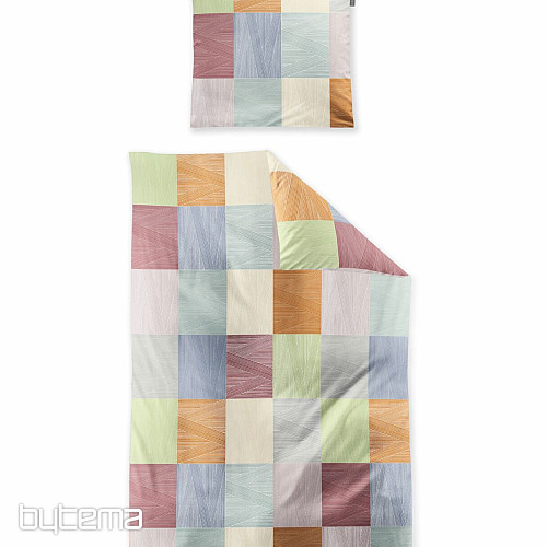 Luxusné flanelové obliečky IRISETTE KOALA 8506-90 KOCKA MULTI