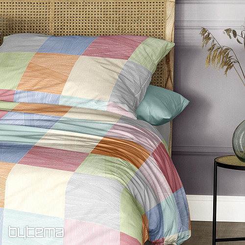 Luxusné flanelové obliečky IRISETTE KOALA 8506-90 KOCKA MULTI