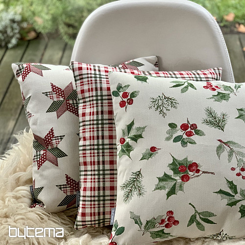 Vianočný dekoračný povlak CESMÍNA ZELENÁ