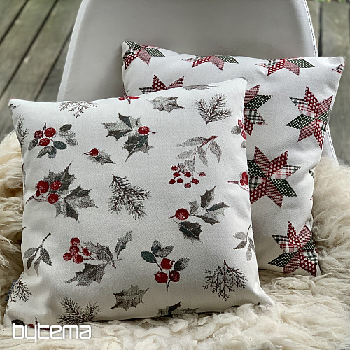 Vianočný dekoračný povlak CESMÍNA SIVÁ