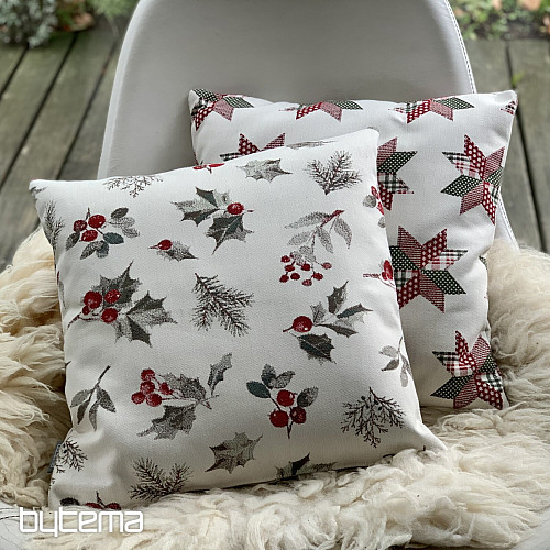 Vianočný dekoračný povlak CESMÍNA SIVÁ