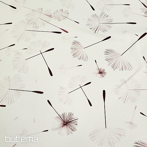 Dekoračná látka BLACK OUT PAMPELIŠKA hnedá