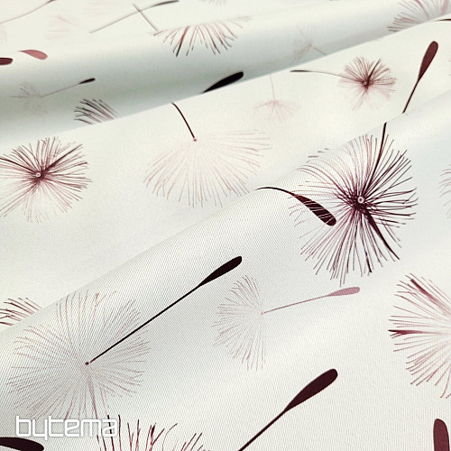 Dekoračná látka BLACK OUT PAMPELIŠKA hnedá