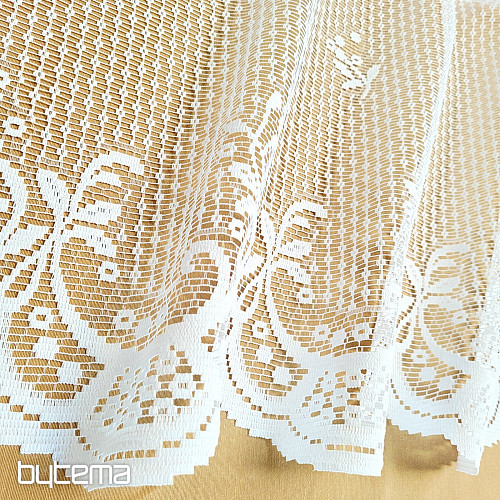 Žakárová záclona HEDA biela