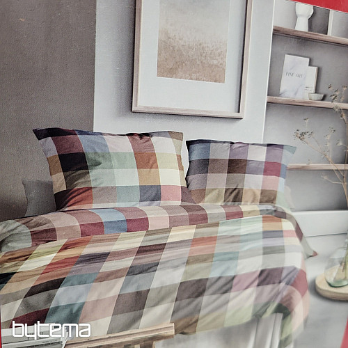 IRISETTE luxusné flanelové obliečky ZOBEL 8600-90 MULTI KOCKY