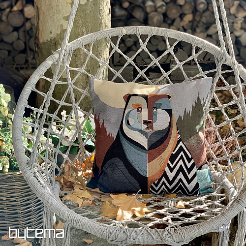 Gobelínový obliečka na vankúš MEDVEĎ