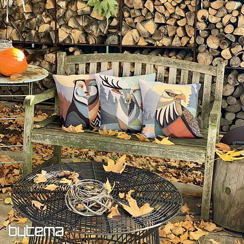 Gobelínový obliečka na vankúš MEDVEĎ