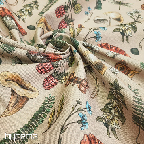 Dekoračná látka JESEŇ V LESE