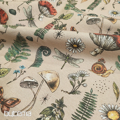 Dekoračná látka JESEŇ V LESE