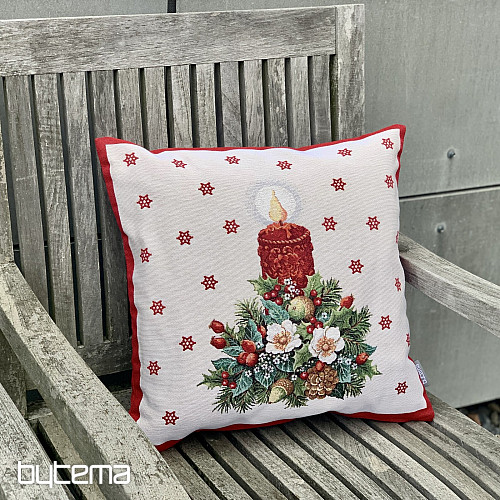 Vianočný gobelínový povlak VIANOČNÁ SVIEČKA II