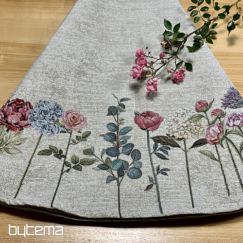 Gobelínový obrus okrúhly FLORES TIME