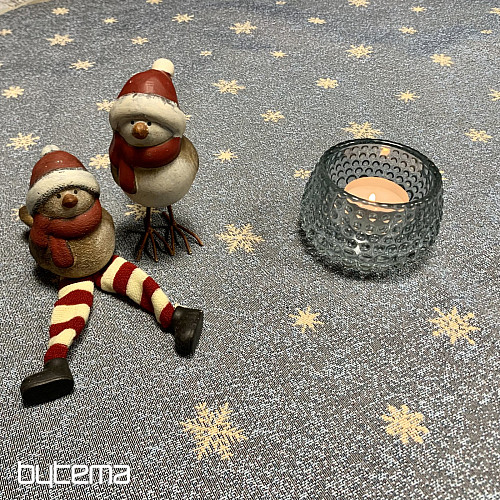 Vianočný gobelínový obrus okrúhly RADOSŤ Z VIANOC