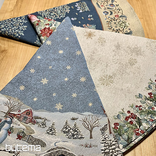 Vianočný gobelínový obrus okrúhly RADOSŤ Z VIANOC