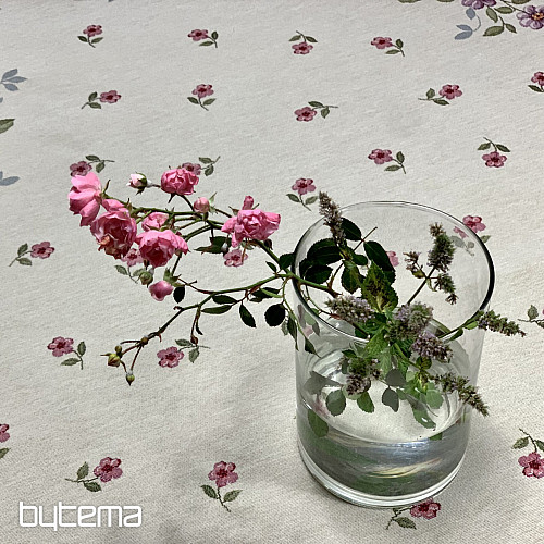 Gobelínový obrus okrúhly KYTICE BORDURA