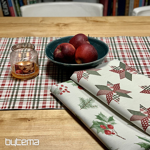 Vianočný obrus a šál SKOTSKÁ SHELLEY KOCKA