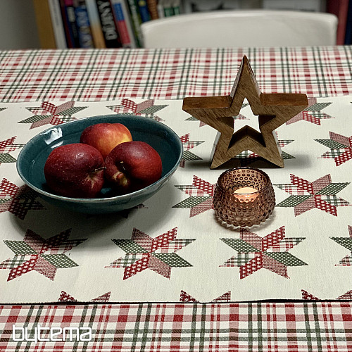 Vianočný obrus a šál SKOTSKÁ SHELLEY KOCKA