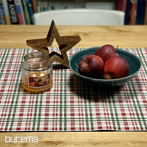 Vianočný obrus a šál SKOTSKÁ SHELLEY KOCKA