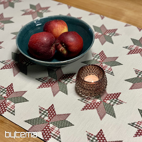 Vianočný obrus a šál HVIEZDA SHELLEY