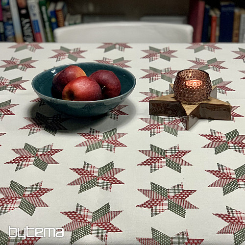 Vianočný obrus a šál HVIEZDA SHELLEY