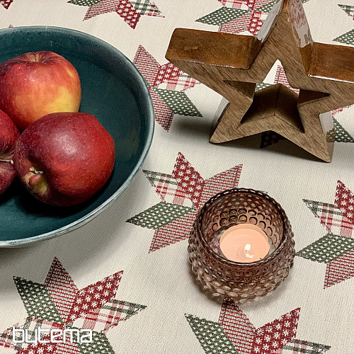 Vianočný obrus a šál HVIEZDA SHELLEY