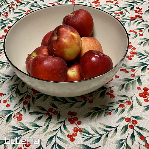 Dekoračný obrus VIANOČNÉ BOBULE