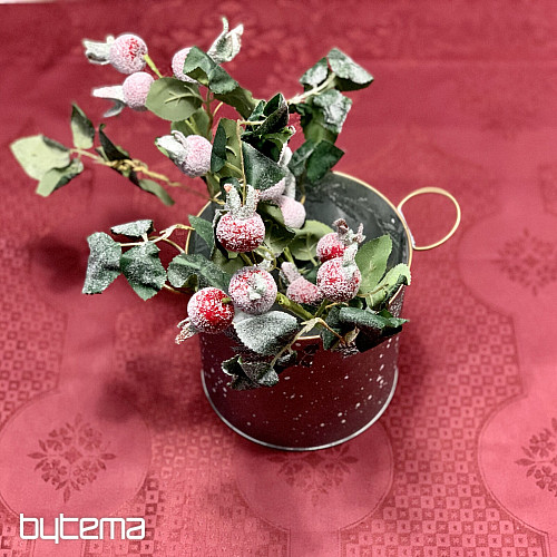 Obrus DAMAŠEK bordový 120x140