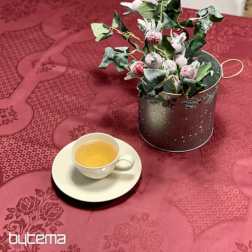 Obrus DAMAŠEK bordový 120x140