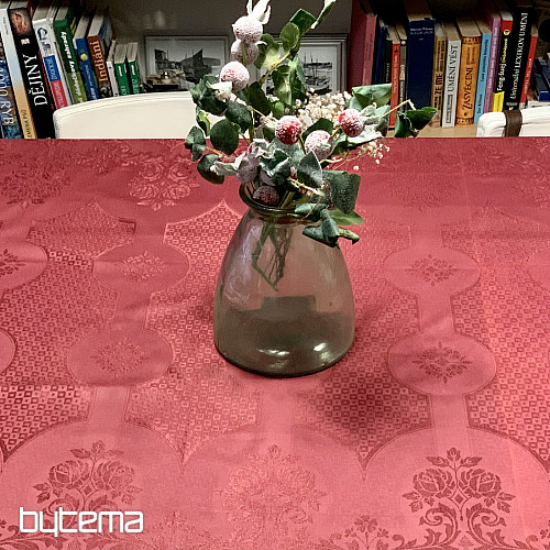 Obrus DAMAŠEK bordový 120x140