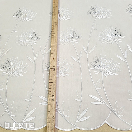 Luxusná záclona GERSTER 11868 béžová výšivka