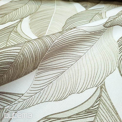 Dekoračná látka MAXI LISTY sv. zelené