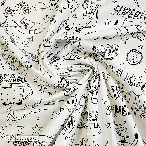 Látka na maľovanie SUPERHRDINOVÉ