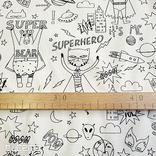 Látka na maľovanie SUPERHRDINOVÉ