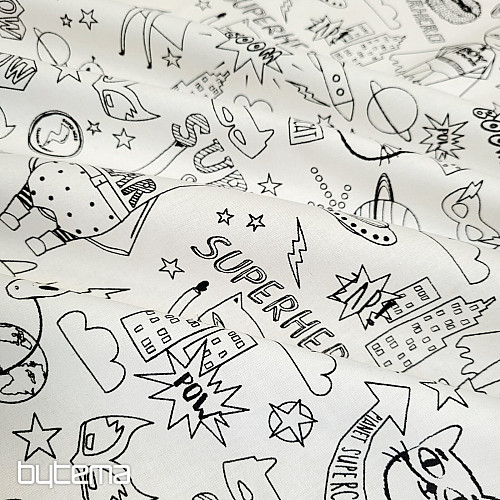 Látka na maľovanie SUPERHRDINOVÉ