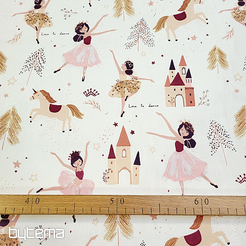 Bavlnená látka TANEČNICA