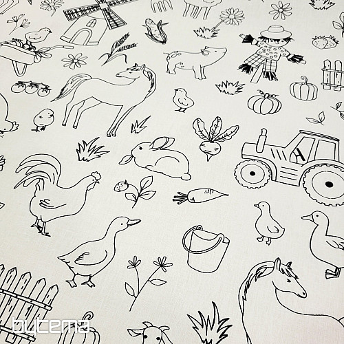 Látka na maľovanie FARMA