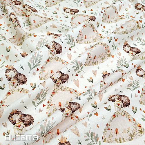 Bavlnená látka ZASNENÁ PRINCEZNA