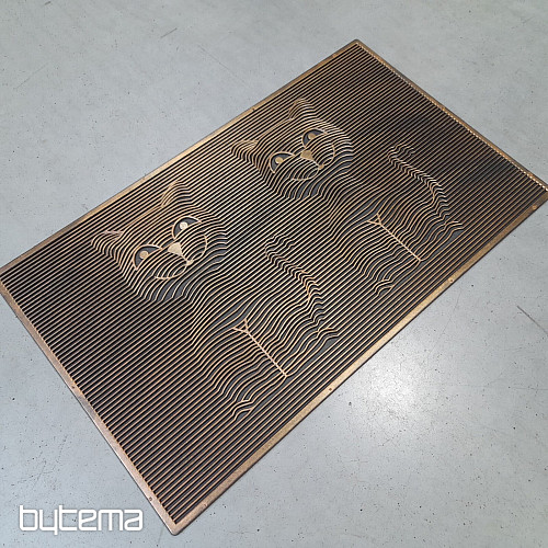 Gumová rohožka DVE MAČKY 3D