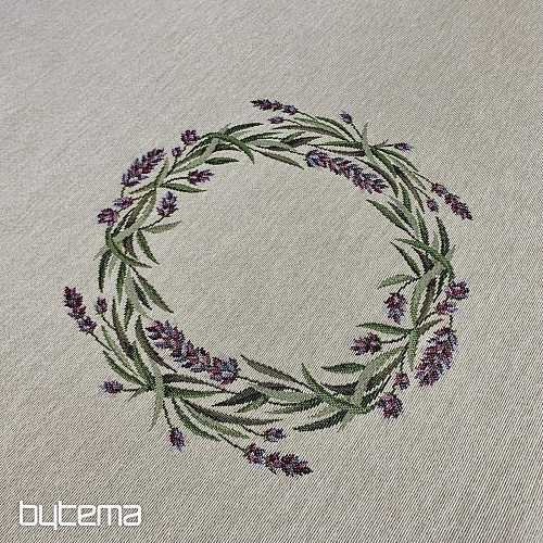 Gobelínový obrus okrúhly LEVANDUĽA