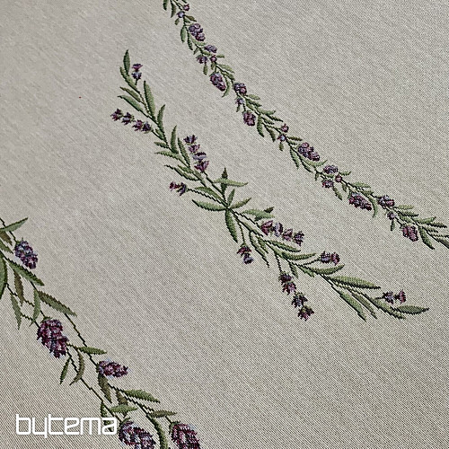 Gobelínový obrus okrúhly LEVANDUĽA