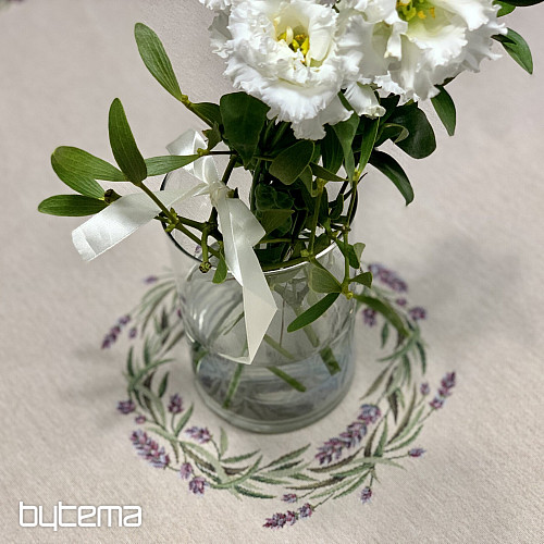 Gobelínový obrus okrúhly LEVANDUĽA