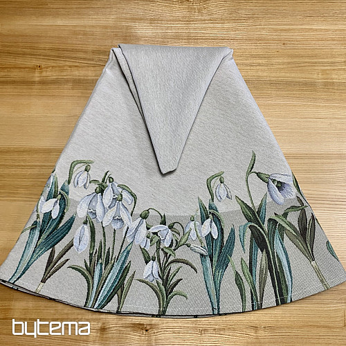 Gobelínový obrus okrúhly SNEŽENKY