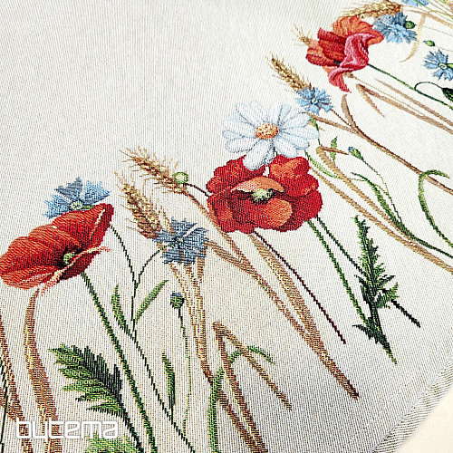 Gobelínový obrus okrúhly POLNÉ KVETY