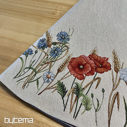 Gobelínový obrus okrúhly POLNÉ KVETY