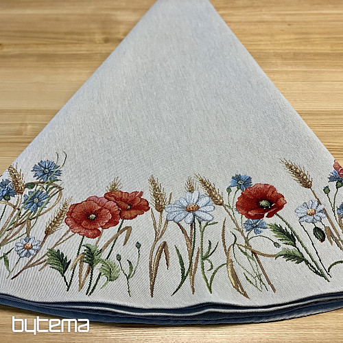 Gobelínový obrus okrúhly POLNÉ KVETY