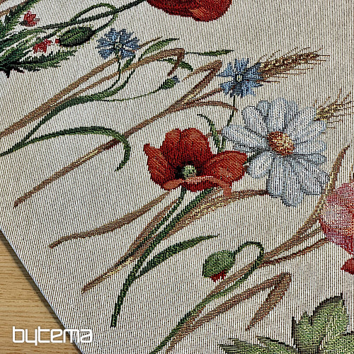 Gobelínový obrus okrúhly POLNÉ KVETY