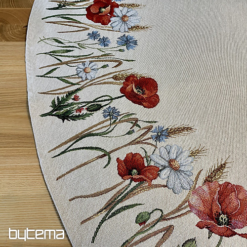 Gobelínový obrus okrúhly POLNÉ KVETY